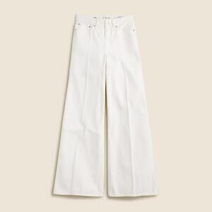 J.Crew High Rise Super Wide Leg Denim Casual White Resort Jeans 26 NWT